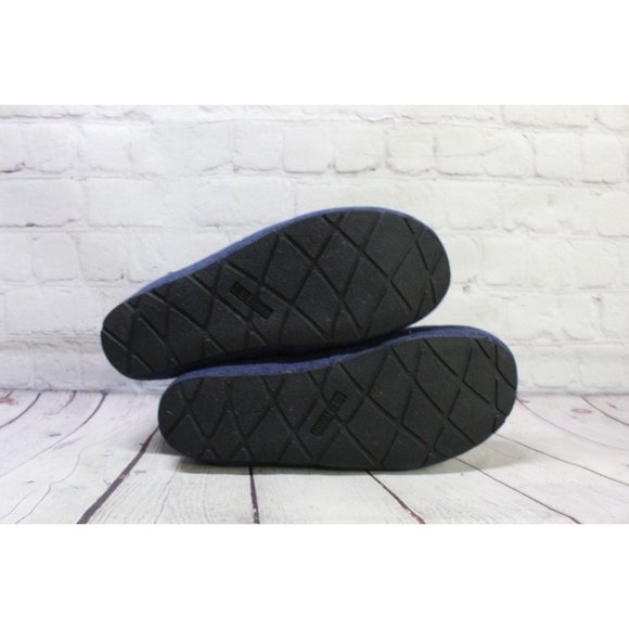 LL Bean Blue Sweater Knit Fleece Cozy Comfort Slipper Scuff Size 10 M - Picture 9 of 9